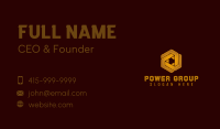 Gold Deluxe Hexagon Business Card Image Preview