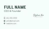 Fashion Beauty Salon Wordmark Business Card Image Preview