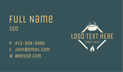 Hot Pot Flame Business Card Image Preview