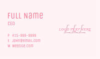 Fashion Elegant Letter Business Card Image Preview
