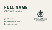 Marijuana Leaf City Business Card Image Preview