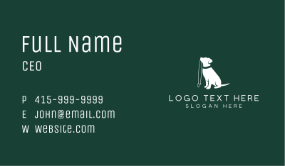 Dog Leash Walker Business Card Image Preview