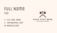 Vintage Axe Rose Medieval Business Card Image Preview
