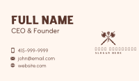 Vintage Axe Rose Medieval Business Card Image Preview