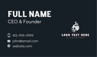 Skull Cigarette Smoking Business Card Image Preview
