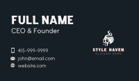 Skull Cigarette Smoking Business Card Image Preview