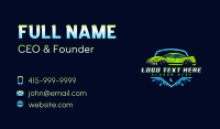 Automobile Car Wash Business Card Preview