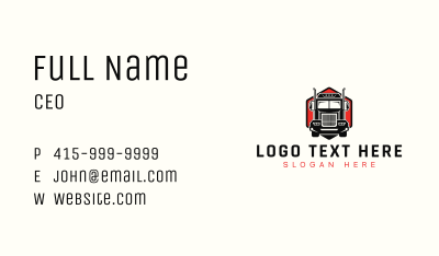 Truck Forwarding CArgo Business Card Image Preview