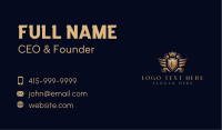 Royal Wing Crown Brand Business Card Design
