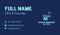 Blue Beach Chair  Business Card Image Preview