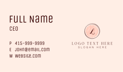 Stylist Apparel Lettermark Business Card Image Preview