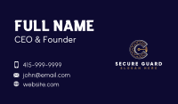 Cryptocurrency Gear Coin Business Card Image Preview