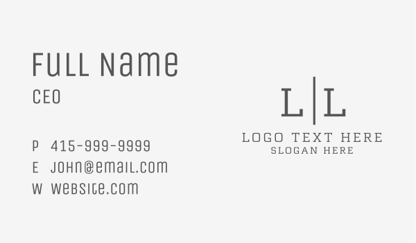 Classy Apparel Letter  Business Card Design Image Preview