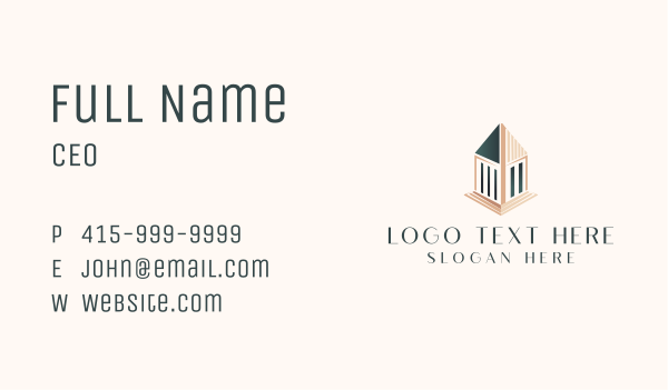 Realty Architecture Building Business Card Design Image Preview