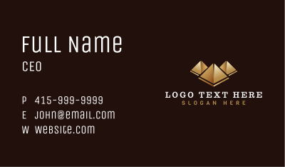 Premium Pyramid Investor Business Card Image Preview