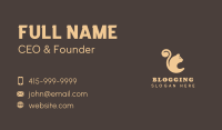 Brown Cat Tail Business Card Image Preview
