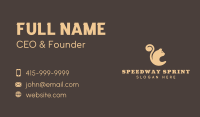 Brown Cat Tail Business Card Image Preview