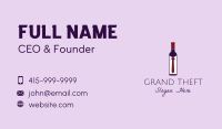 Wine Bottle Tie  Business Card Design