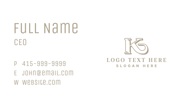 Luxury Business Letter K Business Card Design Image Preview