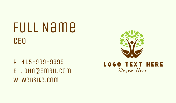 Human Nature  Conservation Business Card Design Image Preview