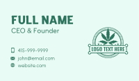 Marijuana Cannabis Badge Business Card Image Preview