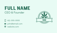 Marijuana Cannabis Badge Business Card Image Preview