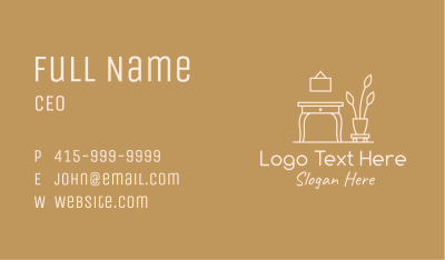 Home Furniture Decoration Business Card Image Preview