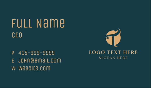Premium Letter T Business Card Design Image Preview