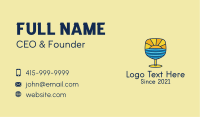 Sunset Cocktail Drink  Business Card Image Preview