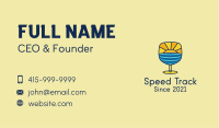 Sunset Cocktail Drink  Business Card Image Preview