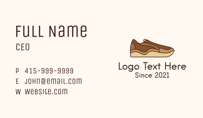 Brown Shoe Business Card Image Preview