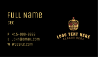 Gold Gaming Knight Business Card Image Preview