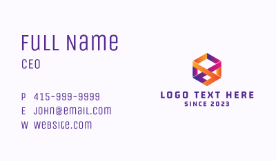 Digital Cube Tech Business Card Image Preview