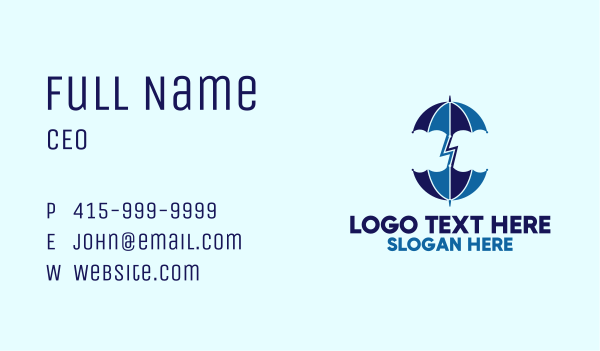 Two Umbrella Business Card Design Image Preview