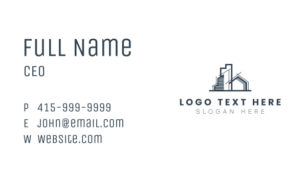 Home Building Structure Business Card Design Image Preview