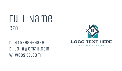 Home Residence House Roofing Business Card Image Preview