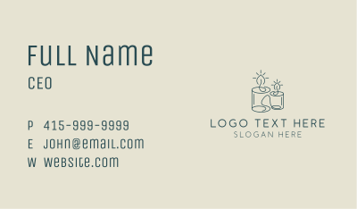 Candle Home Decor Business Card Image Preview