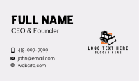Construction Bulldozer Equipment  Business Card Image Preview