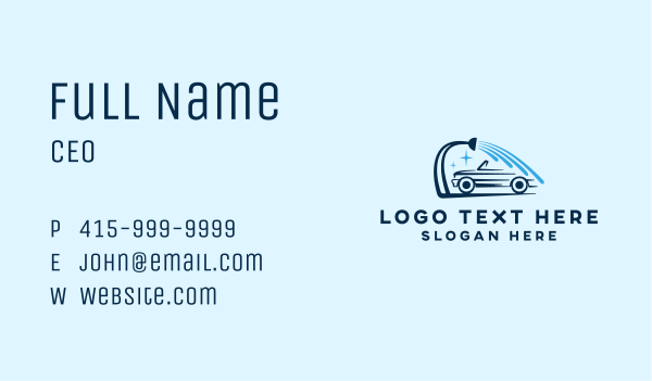 Water Vehicle Wash Business Card Design Image Preview