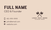 Medieval Axe Rose Business Card Image Preview
