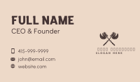 Medieval Axe Rose Business Card Image Preview