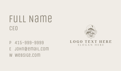 Holistic Mushroom Dispensary Business Card Image Preview