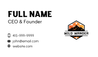 Outdoor Mountaineering Adventure Business Card Image Preview