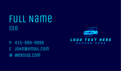 Race Car Automobile Business Card Image Preview