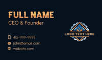 Construction Hammer Carpentry Business Card Design