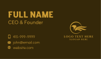 Gold Eagle Bird Business Card Image Preview