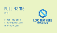 Geometric Blue Company  Business Card Image Preview