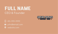 Cool Graffiti Wordmark Business Card Image Preview