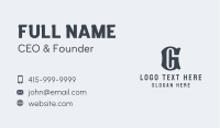 Monogram Consulting G & C  Business Card Image Preview