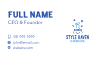 Blue Stroke Flask Business Card Image Preview